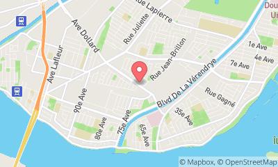 map, Montreal Massage Pro