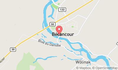 map, Hotel Manoir Becancourt