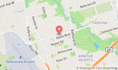 map, C-Care Health Services Toronto