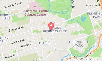map, Leaside Massage Therapy