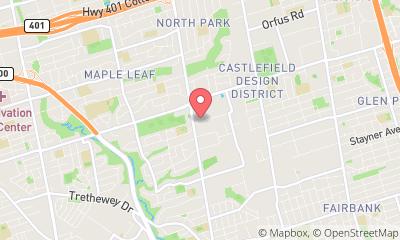 map, Gym The Fitness Center in North York (ON) | theDir