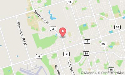 map, Simcoe Street North Animal Hospital