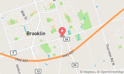 map, Brooklin Veterinary Hospital