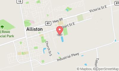 map, Alliston Family Physicians