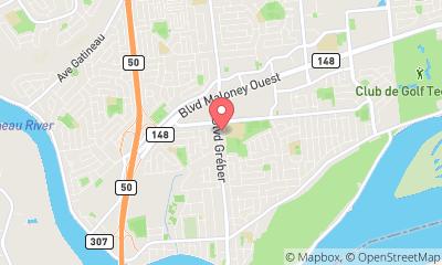 map, Docteur Clinique de rhumatologie de Montreal à Gatineau (QC) | theDir