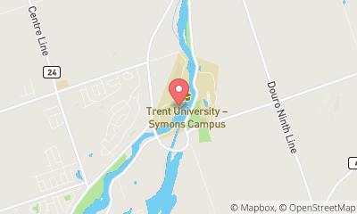 map, Gym Trent University Athletic Centre in Peterborough (ON) | theDir