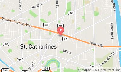 map, Doctor Miller D a Dr in St. Catharines (ON) | theDir